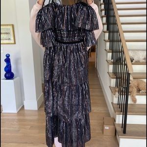 Self portrait Black shimmer dress